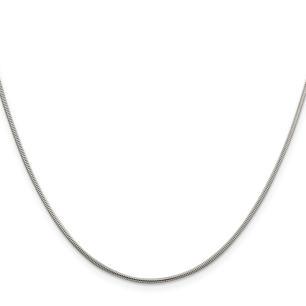 Sterling Silver 1.5mm Round Snake Chain (QSNL045-20)