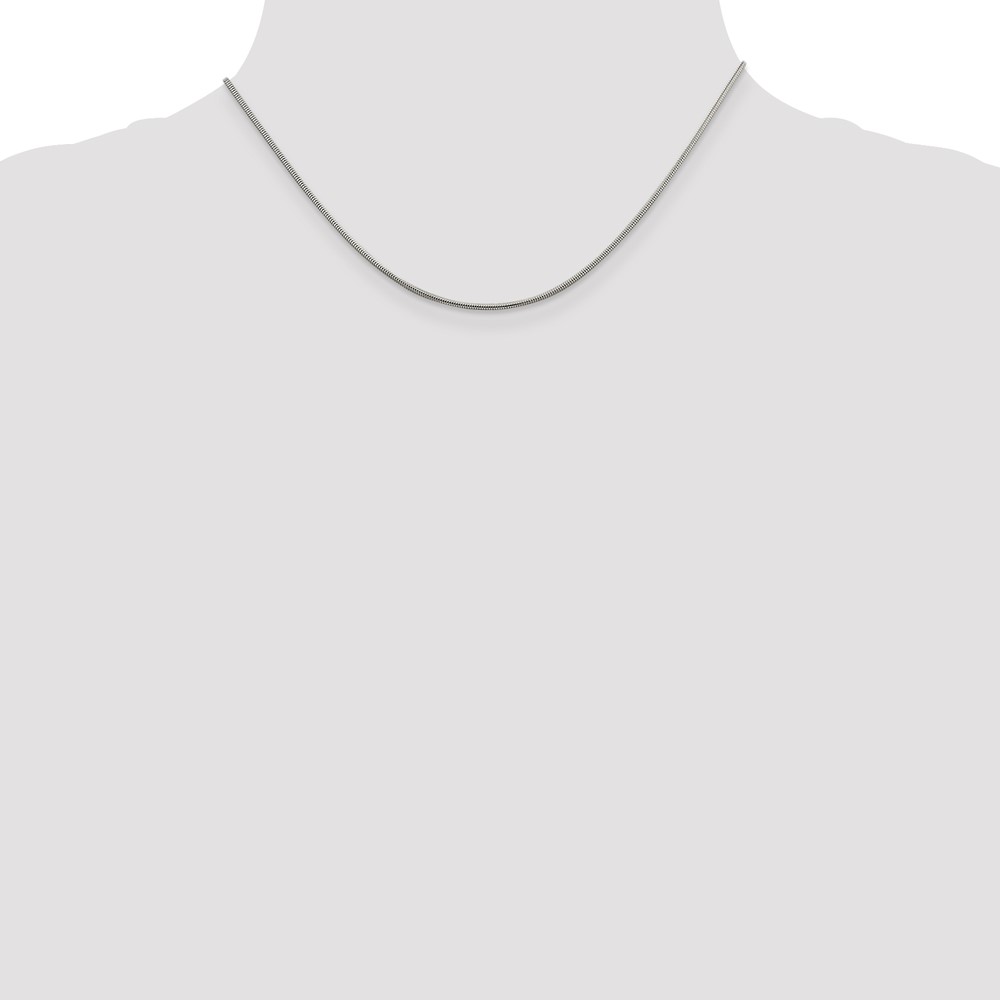 Sterling Silver 1.5mm Round Snake Chain (QSNL045-16)