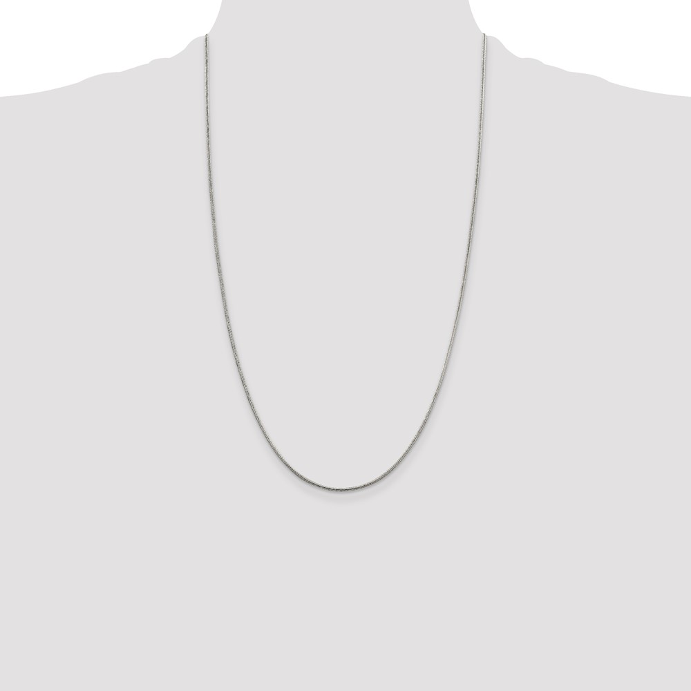 Sterling Silver 1.5mm Round Snake Chain (QSNL045-26)