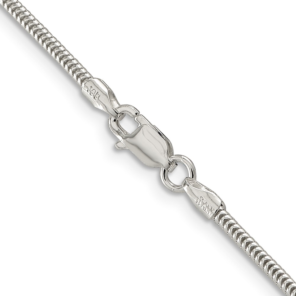 Sterling Silver 1.6mm Round Snake Chain (QSNL050-26)