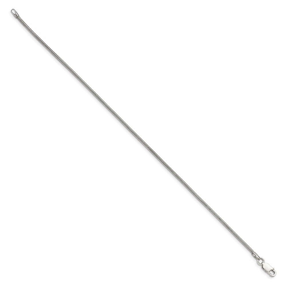 Sterling Silver 1.6mm Round Snake Chain (QSNL050-7)