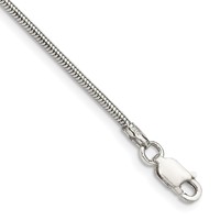 Sterling Silver 1.6mm Round Snake Chain view 1