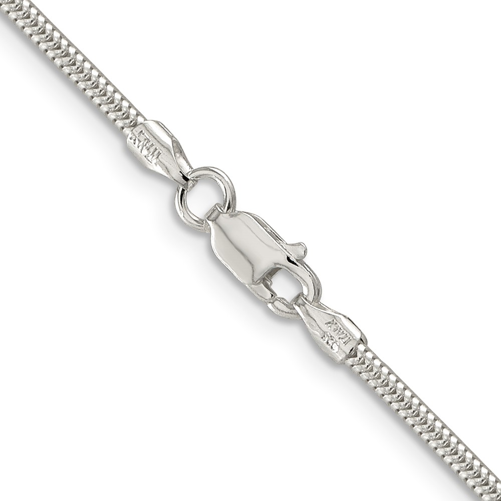 Sterling Silver 2mm Round Snake Chain (QSNL060-20)