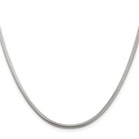 Sterling Silver 2.5mm Round Snake Chain view 2