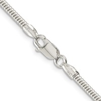 Sterling Silver 2.5mm Round Snake Chain view 3