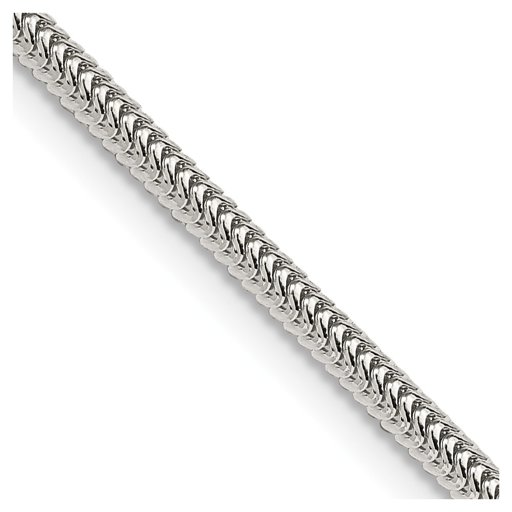 Sterling Silver 2.5mm Round Snake Chain (QSNL065-28)