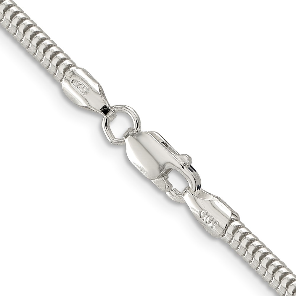 Sterling Silver 3mm Round Snake Chain (QSNL080-20)