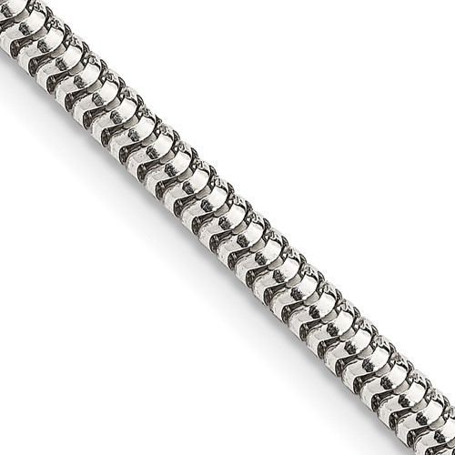 Sterling Silver 3mm Round Snake Chain