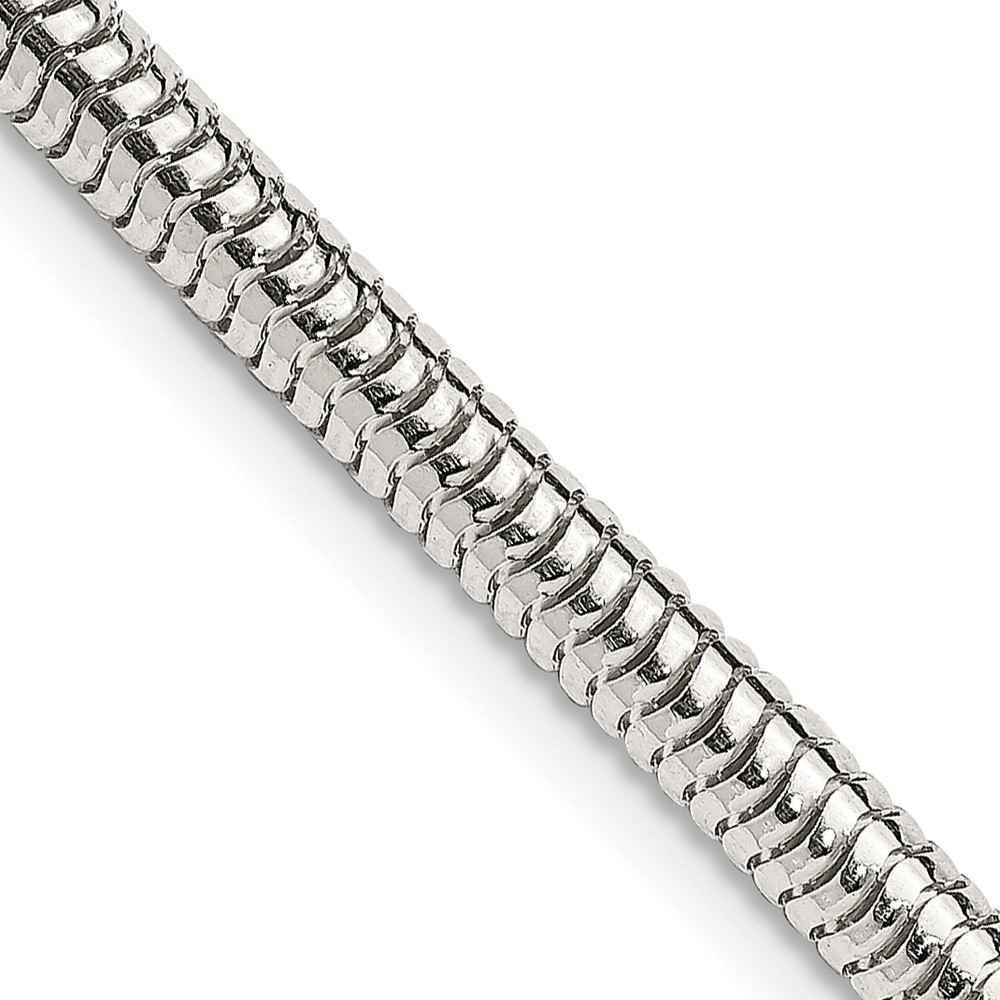 Sterling Silver 4mm Round Snake Chain (QSNL100-16)