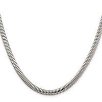 Sterling Silver 5mm Round Snake Chain view 2