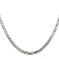 Sterling Silver 6mm Round Snake Chain view 2