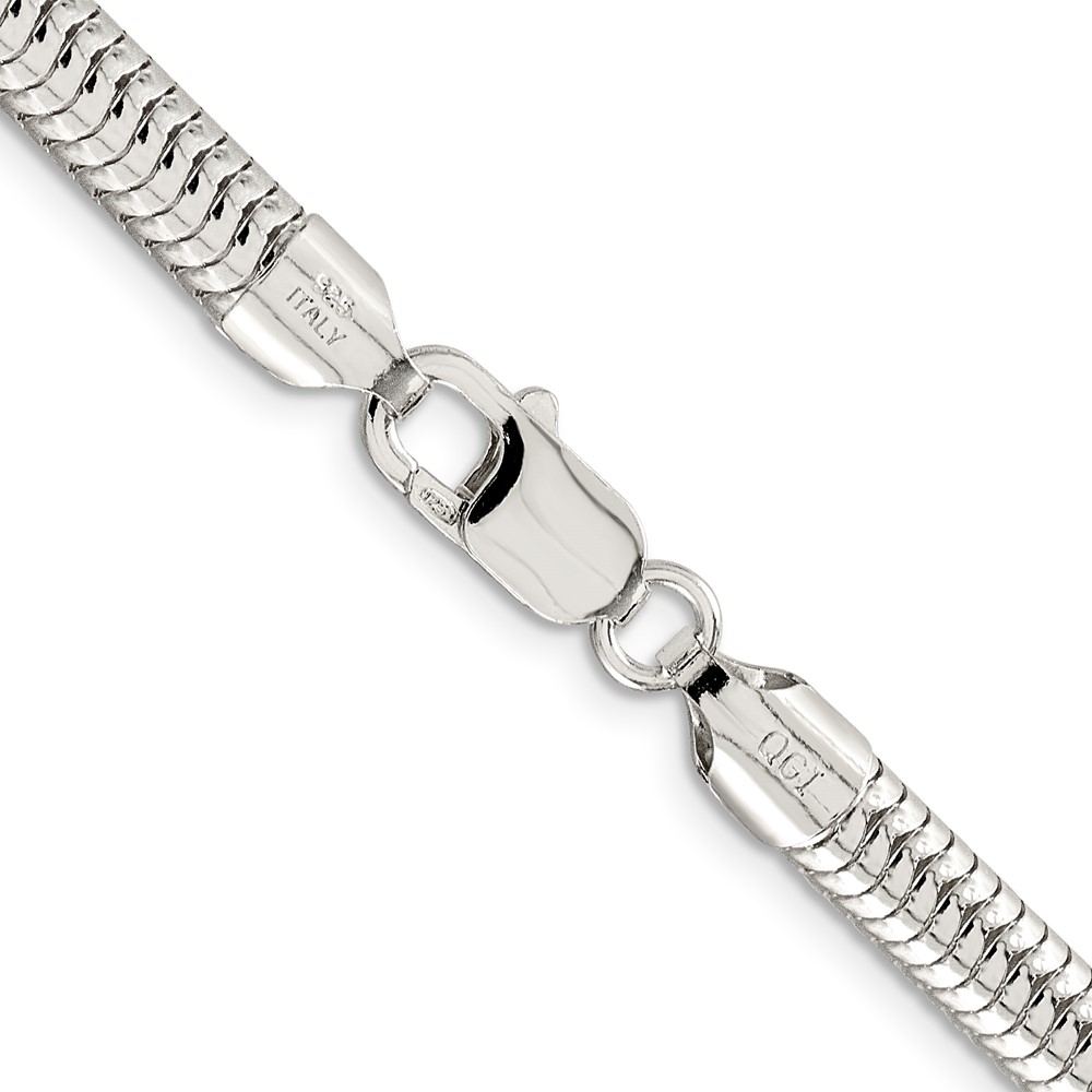 Sterling Silver 6mm Round Snake Chain (QSNL150-18)