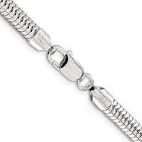 Sterling Silver 6mm Round Snake Chain view 3