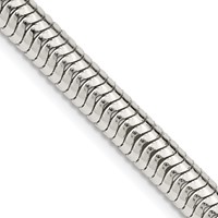 Sterling Silver 6mm Round Snake Chain view 1