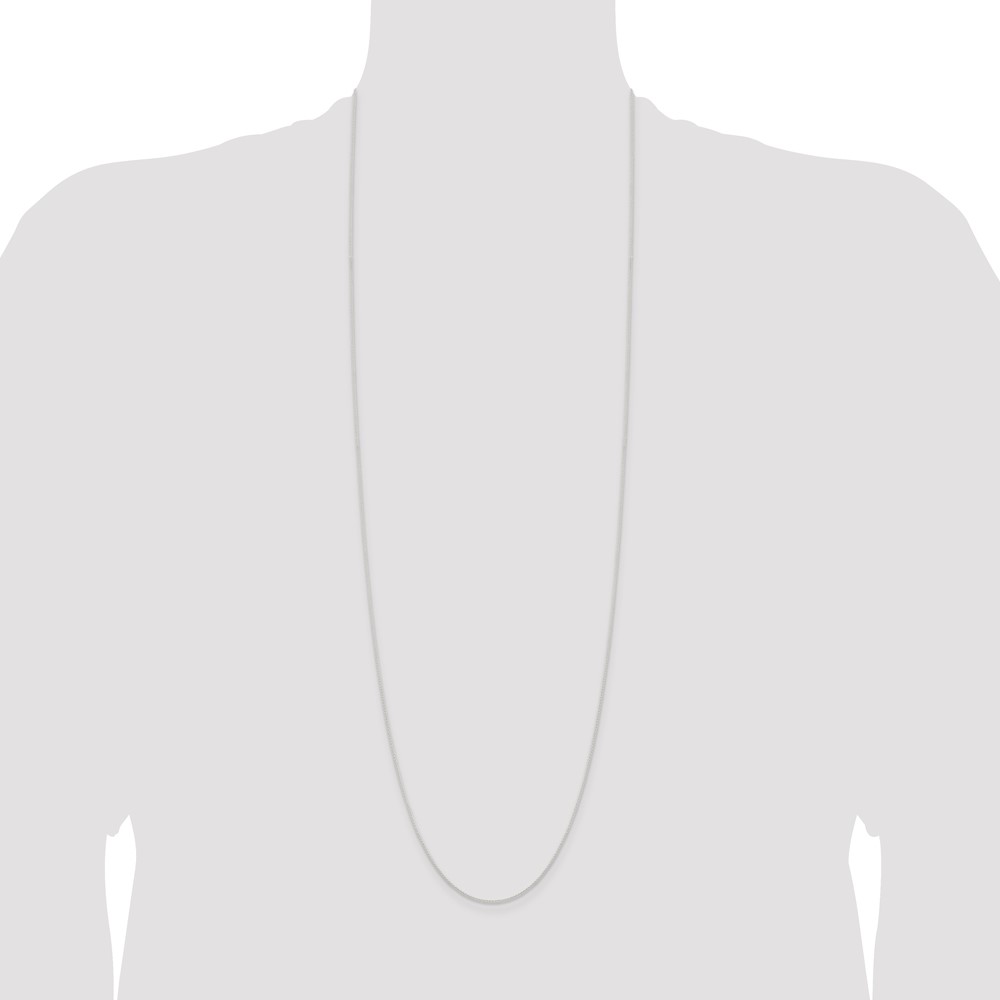 Sterling Silver 1mm Round Spiga Chain (QSP025-36)