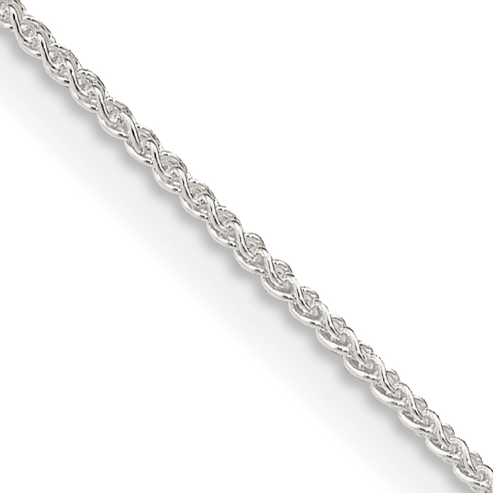 Sterling Silver 1mm Round Spiga Chain (QSP025-22)