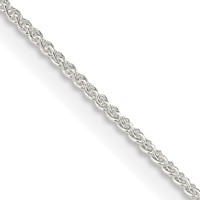 Sterling Silver 1mm Round Spiga Chain view 1