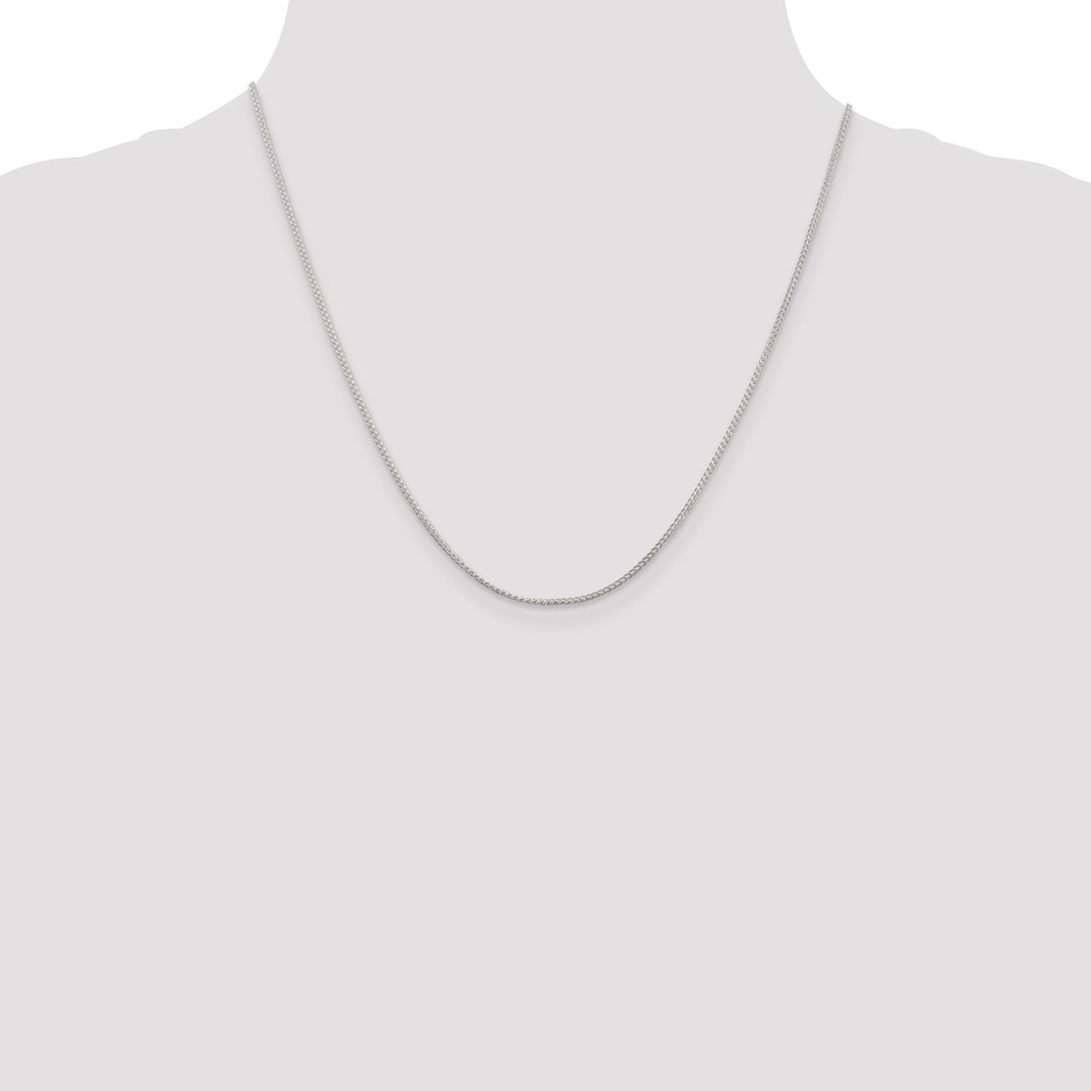 Sterling Silver 1.25mm Round Spiga Chain (QSP030-20)