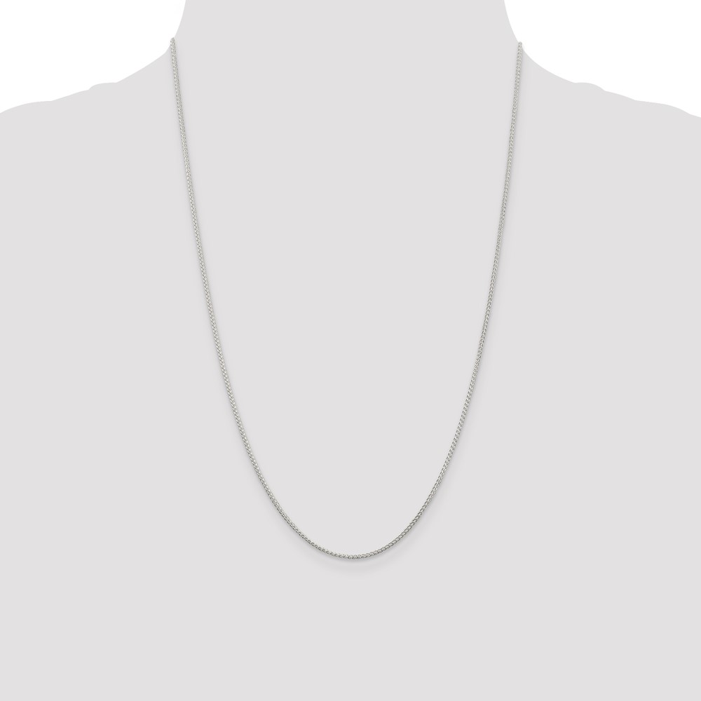 Sterling Silver 1.25mm Round Spiga Chain (QSP030-24)