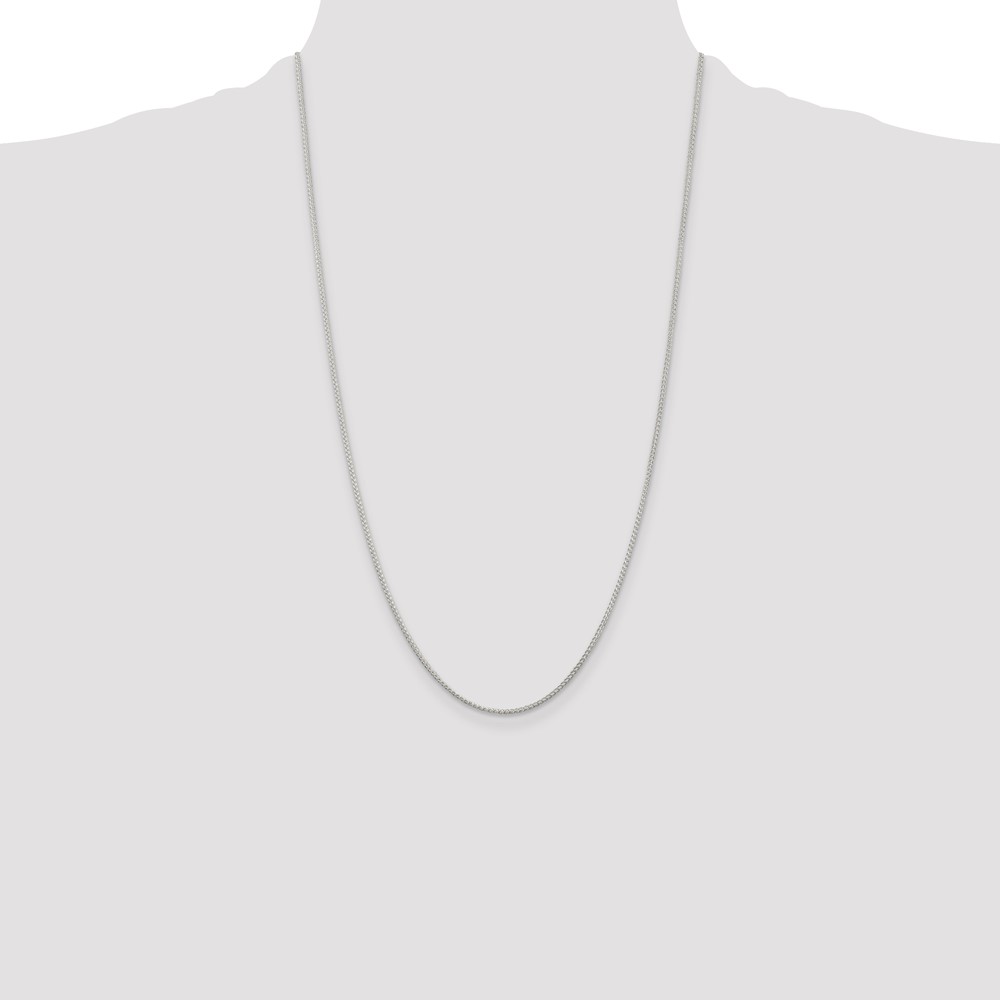 Sterling Silver 1.25mm Round Spiga Chain (QSP030-26)