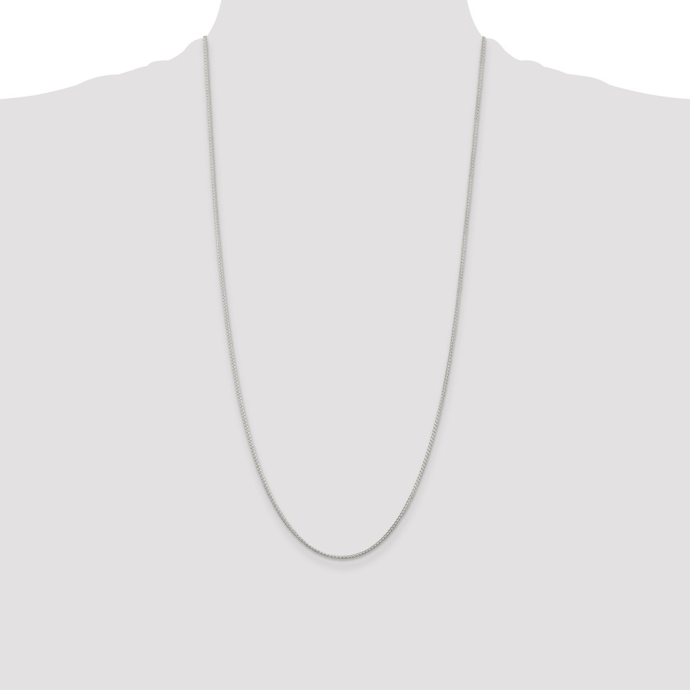 Sterling Silver 1.25mm Round Spiga Chain (QSP030-28)