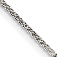 Sterling Silver 1.25mm Round Spiga Chain view 1