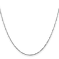 Sterling Silver Rhodium-plated 1.25mm Round Spiga Chain view 2