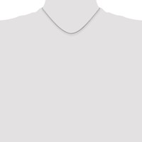 Sterling Silver Rhodium-plated 1.25mm Round Spiga Chain view 4
