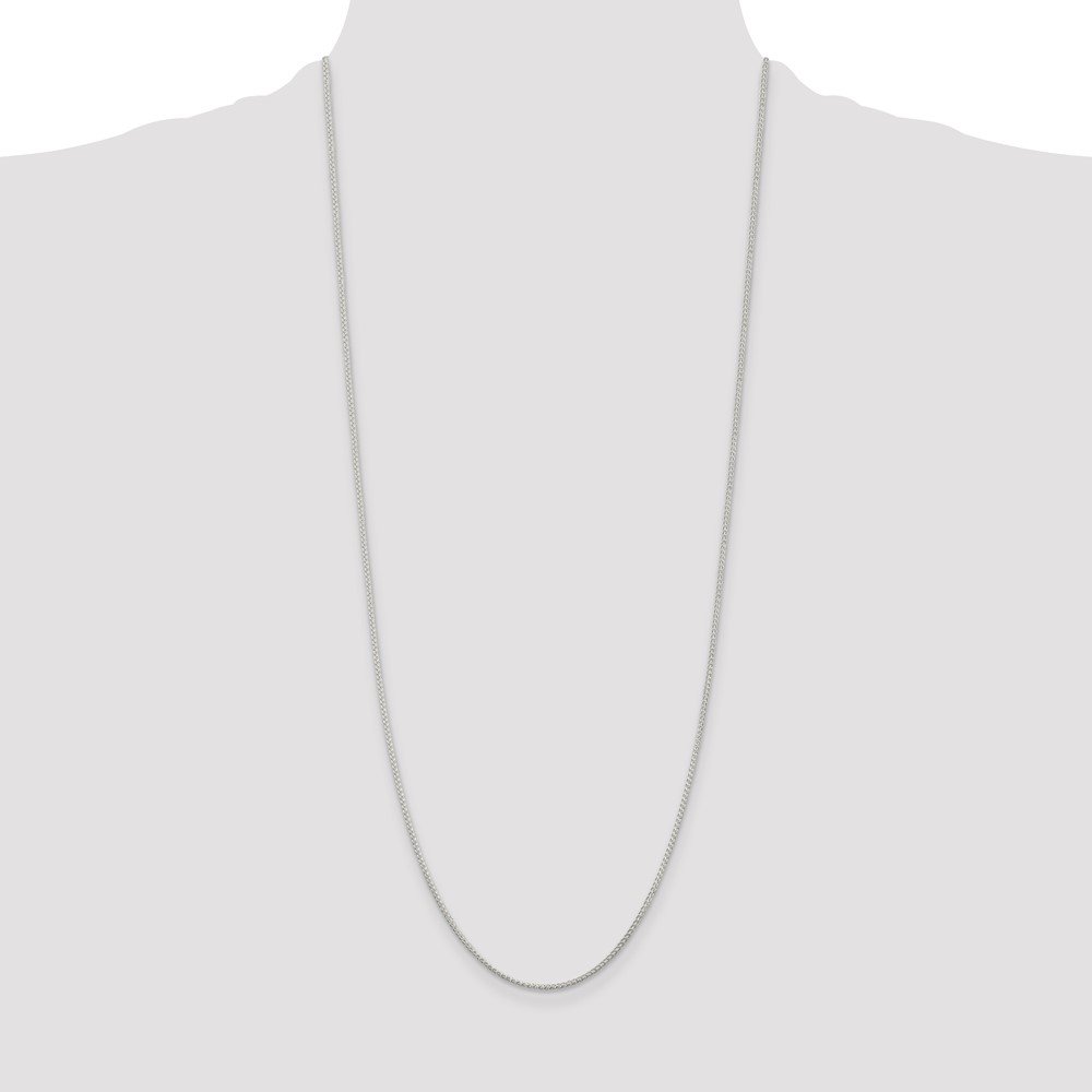 Sterling Silver Rhodium-plated 1.25mm Round Spiga Chain (QSP030R-30)