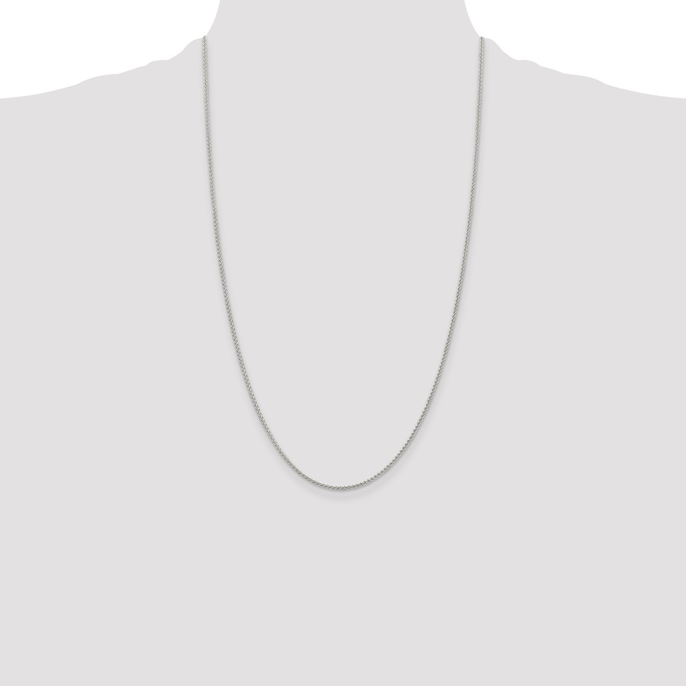 Sterling Silver 1.5mm Round Spiga Chain (QSP035-26)