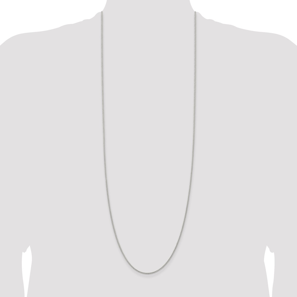Sterling Silver 1.5mm Round Spiga Chain (QSP035-36)