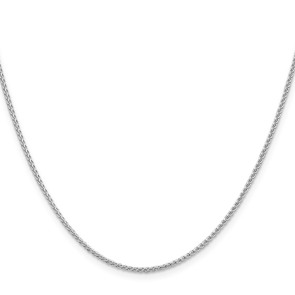 Sterling Silver Rhodium-plated 1.5mm Round Spiga Chain (QSP035R-20)