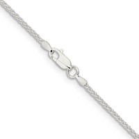 Sterling Silver 1.6mm Round Spiga Chain view 3