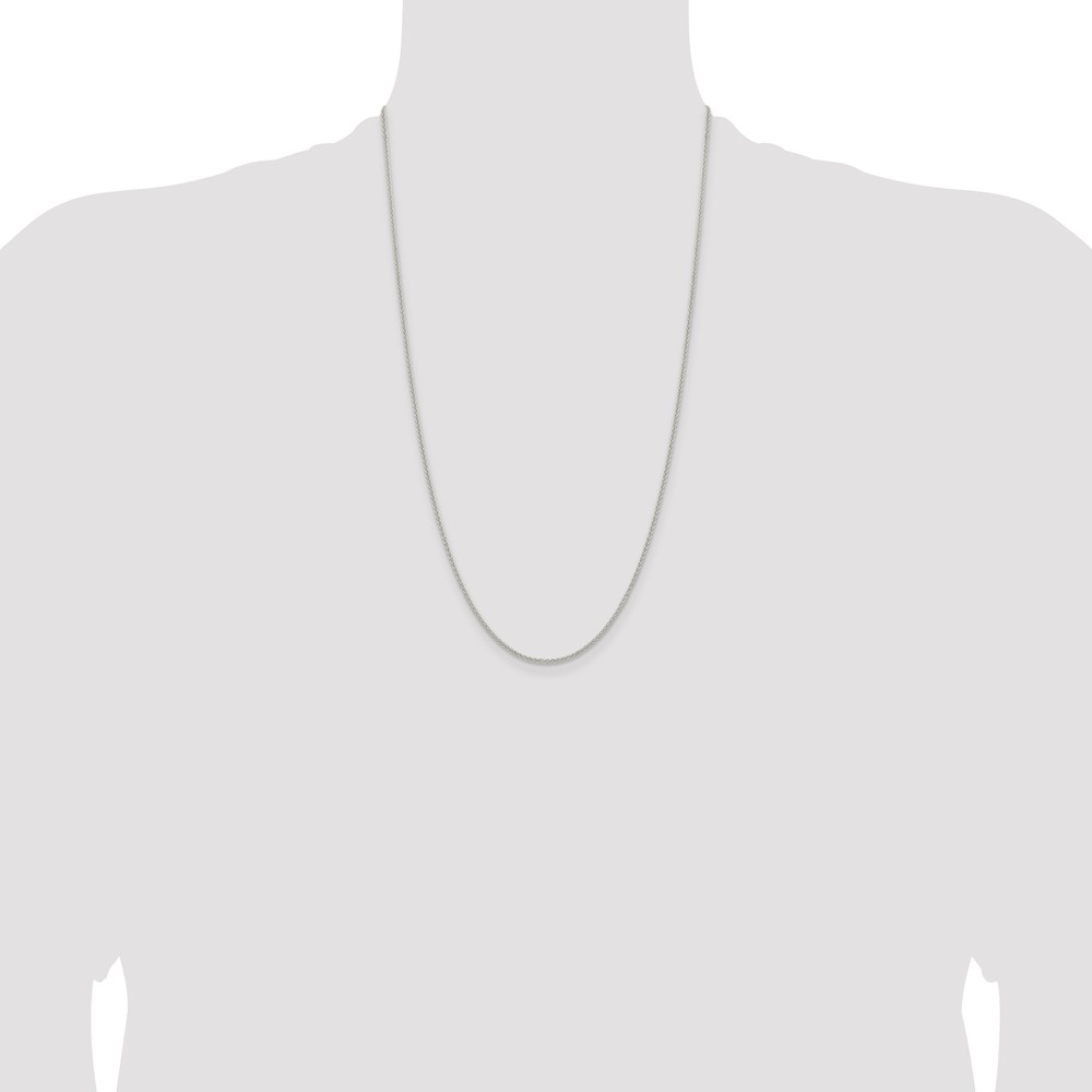 Sterling Silver 1.6mm Round Spiga Chain (QSP040-26)