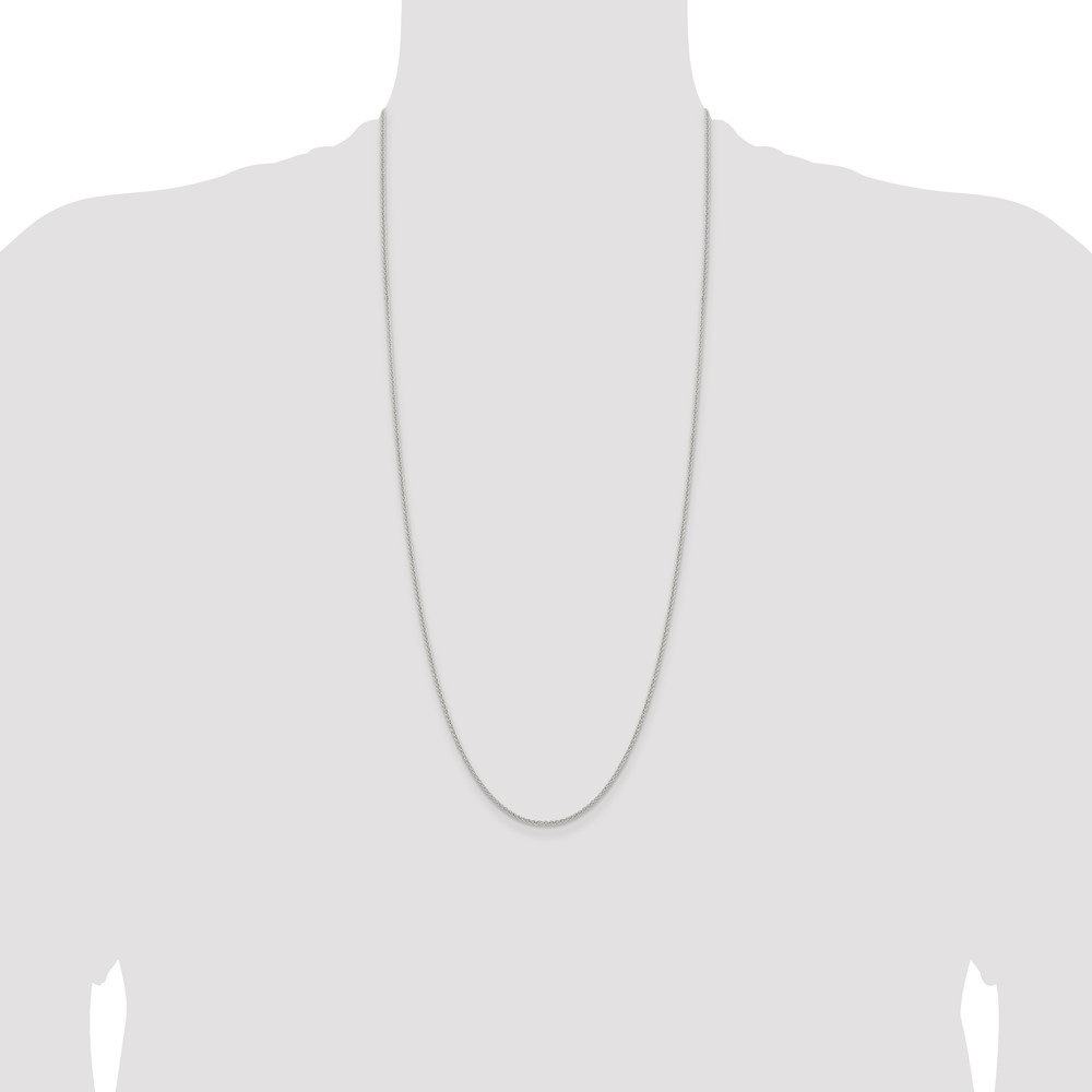 Sterling Silver 1.6mm Round Spiga Chain (QSP040-30)