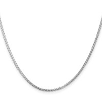 Sterling Silver Rhodium-plated 1.75mm Round Spiga Chain view 2