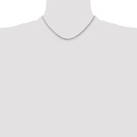 Sterling Silver Rhodium-plated 1.75mm Round Spiga Chain view 4