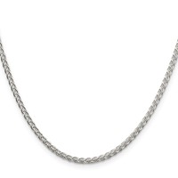 Sterling Silver 2.5mm Round Spiga Chain view 2
