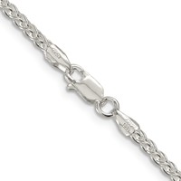 Sterling Silver 2.5mm Round Spiga Chain view 3