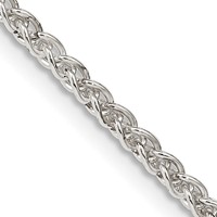 Sterling Silver 2.5mm Round Spiga Chain view 1