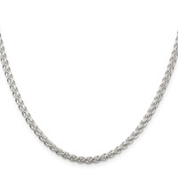 Sterling Silver 3mm Round Spiga Chain view 2