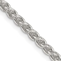 Sterling Silver 3mm Round Spiga Chain view 1