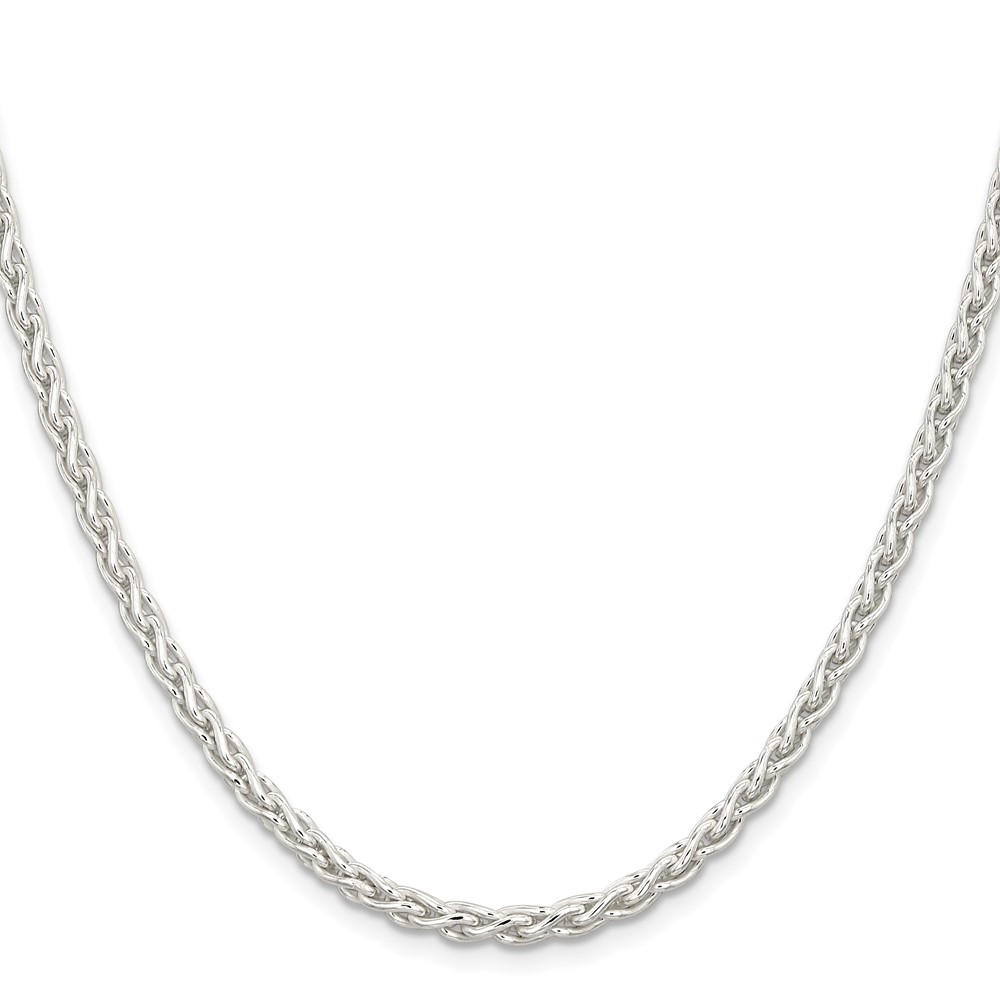 Sterling Silver 3.7mm Round Spiga Chain (QSP100-24)
