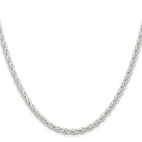 Sterling Silver 3.7mm Round Spiga Chain view 2