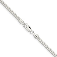 Sterling Silver 3.7mm Round Spiga Chain view 3