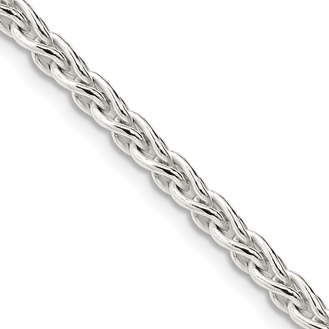 Sterling Silver 3.7mm Round Spiga Chain (QSP100-22)