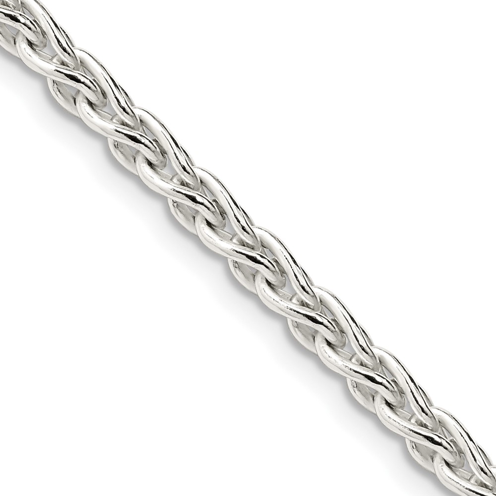 Sterling Silver 3.7mm Round Spiga Chain (QSP100-22)