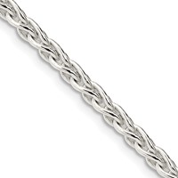 Sterling Silver 3.7mm Round Spiga Chain view 1