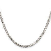 Sterling Silver 4mm Round Spiga Chain view 2