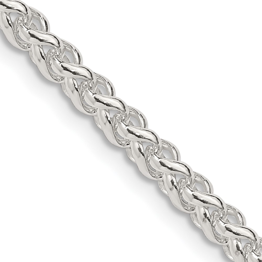 Sterling Silver 4mm Round Spiga Chain (QSP150-18)